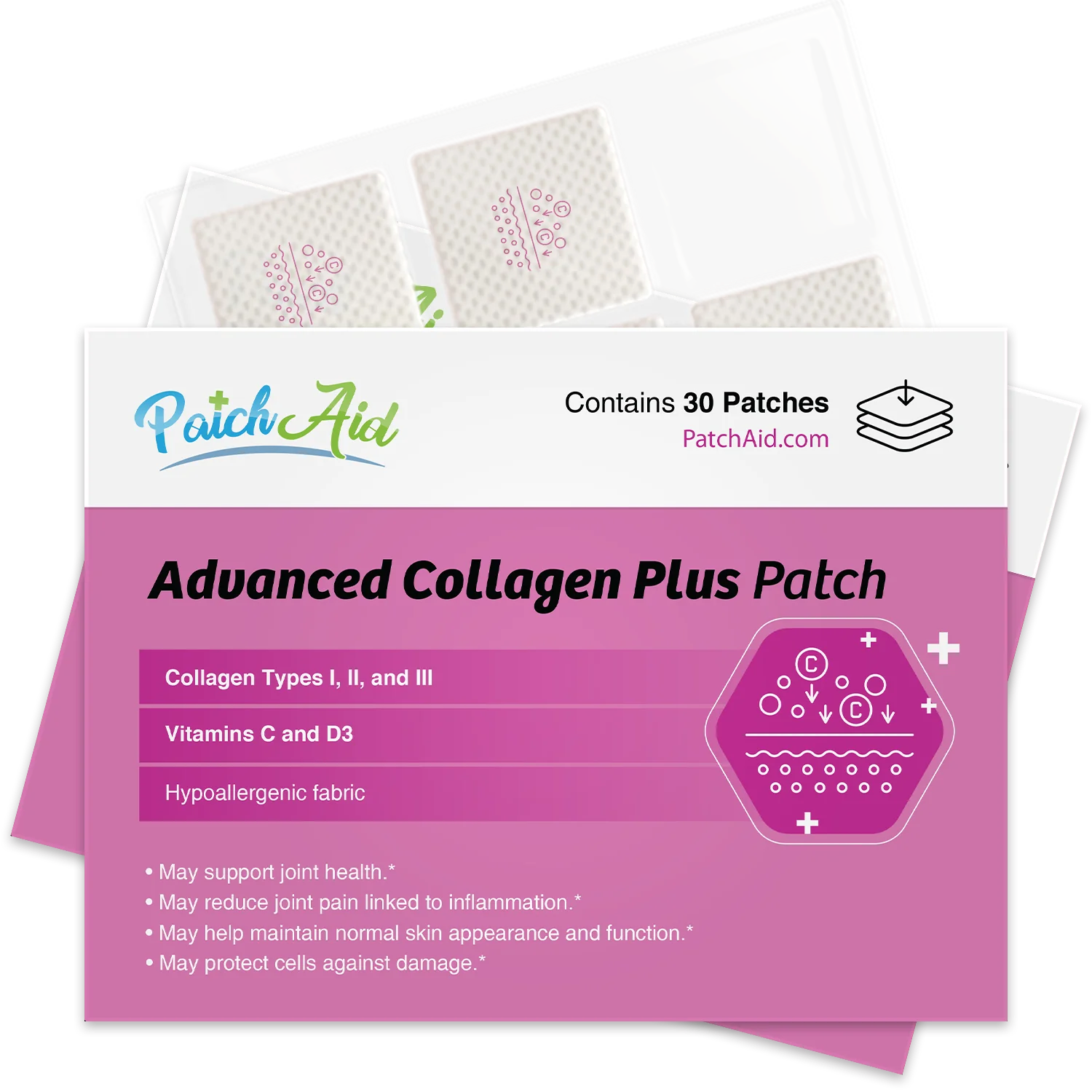 Advanced Collagen Plus topical vitamin patch